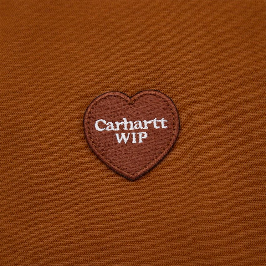 Carhartt WIP T-shirts S/S HEART PATCH T-SHIRT I032424 DEEP H BROWN